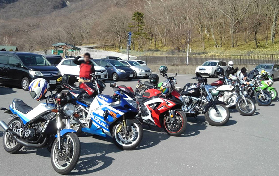 赤城を楽しんだバイクたち